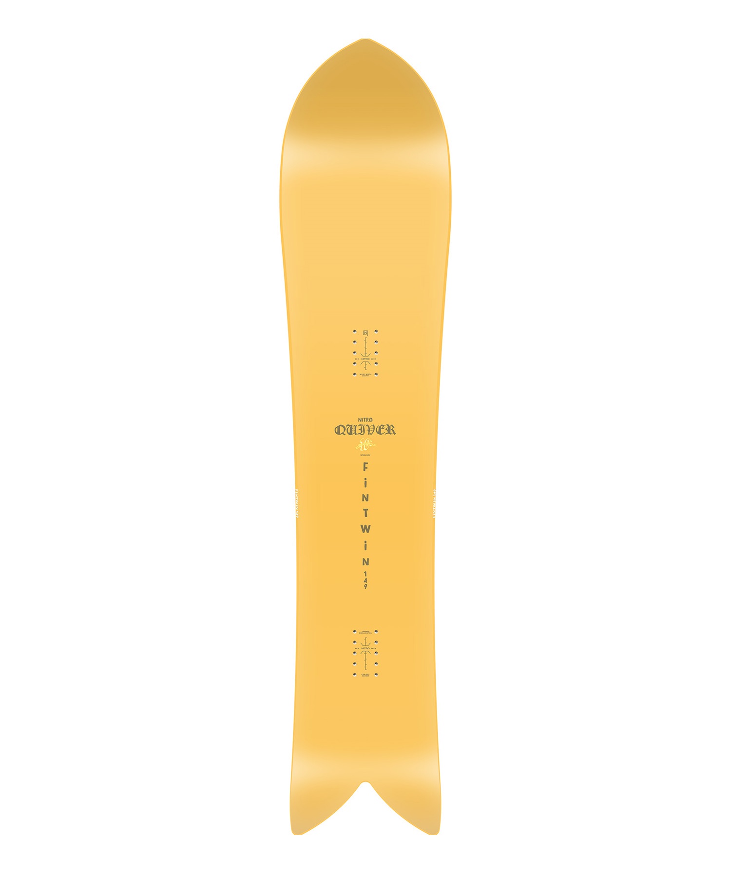 【早期購入】NITRO ナイトロ スノーボード 板 メンズ Quiver FINTWIN ムラサキスポーツ 24-25モデル LL A26(ONECOLOR-149cm)