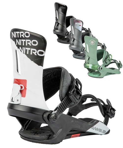 スノーボード バインディング メンズ NITRO ナイトロ RAMBLER 23-24モデル ムラサキスポーツ KK F15(GY-M)