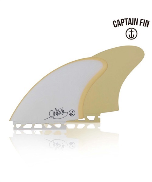 CAPTAIN FIN キャプテンフィン FIN MIKEY FEBRUARY KEEL 5.35 ツインフィン CFF2412106 FUTURE サーフィン フィン JJ J13(WHT-0)