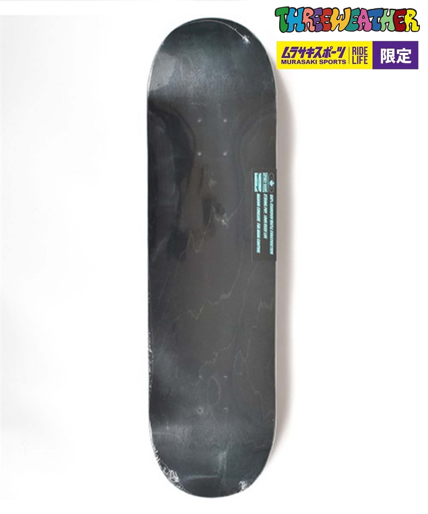 スケートボード デッキ THREE WEATHER スリーウェザー TWSH8209 8.25inch(BK-8.25inch)