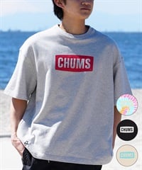 CHUMS チャムス メンズ トレーナー 半袖 クルーネック スウェット ロゴ プリント オーバーサイズ 裏毛 CH00-1446