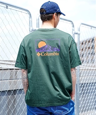 【マトメガイ対象】Columbia コロンビア SUNRISE EDGE GRAPHIC SS TEE サンライズエッジグラフィックショートスリーブTシャツ PM0749 半袖 Tシャツ