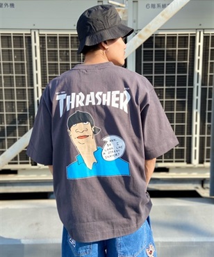 【マトメガイ対象】THRASHER スラッシャー MAY 94 THMM-006 メンズ 半袖 Tシャツ カットソー ムラサキスポーツ限定 KK1 C21