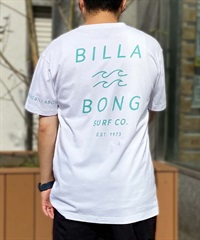 BILLABONG ビラボン メンズ バックプリントTシャツ ロゴT 半袖 BE011-204(WHT-S)