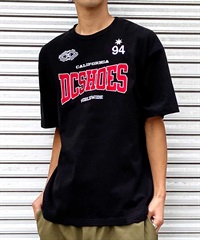 DC ディーシー DST242012 メンズ 半袖 Tシャツ 刺繍ロゴ ドロップショルダー(BLK-M)