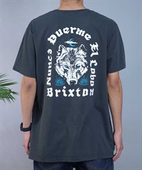 BRIXTON ブリクストン メンズ 半袖 Tシャツ バックプリント ヴィンテージ風 17082(BKWOW-M)