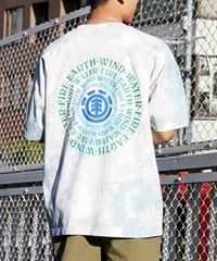 【マトメガイ対象】ELEMENT エレメント メンズ 半袖 Tシャツ オーバーサイズ バックプリント サークルロゴ BE021-250