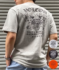 VOLCOM ボルコム メンズ 半袖 Tシャツ バックプリント ヘビーウェイト タイガー 虎 モチーフ AF312400(BLK-M)
