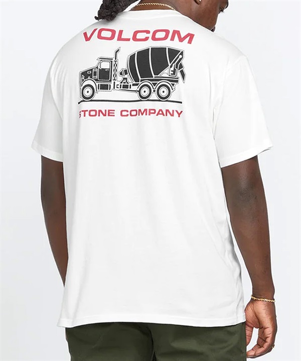 VOLCOM ボルコム メンズ Tシャツ 半袖 ポケT ポケットTシャツ バックプリント ヘビーウェイト クルーネック AF312403