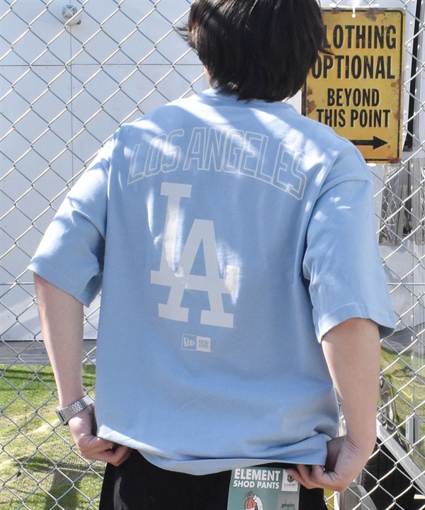 【マトメガイ対象】NEW ERA ニューエラ SSOT メンズ 半袖 Tシャツ オーバーサイズ バックプリント MLB 14334729 ムラサキスポーツ限定