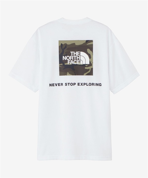 THE NORTH FACE ザ・ノース・フェイス メンズ Tシャツ 半袖 スクエアロゴ バックプリント 速乾 カモフラ柄 迷彩柄 NT32437 W