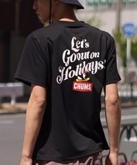 CHUMS/チャムス Let's Go out on Holidays! Work Out Dry T レッツゴーアウト クルーネック CH01-2377