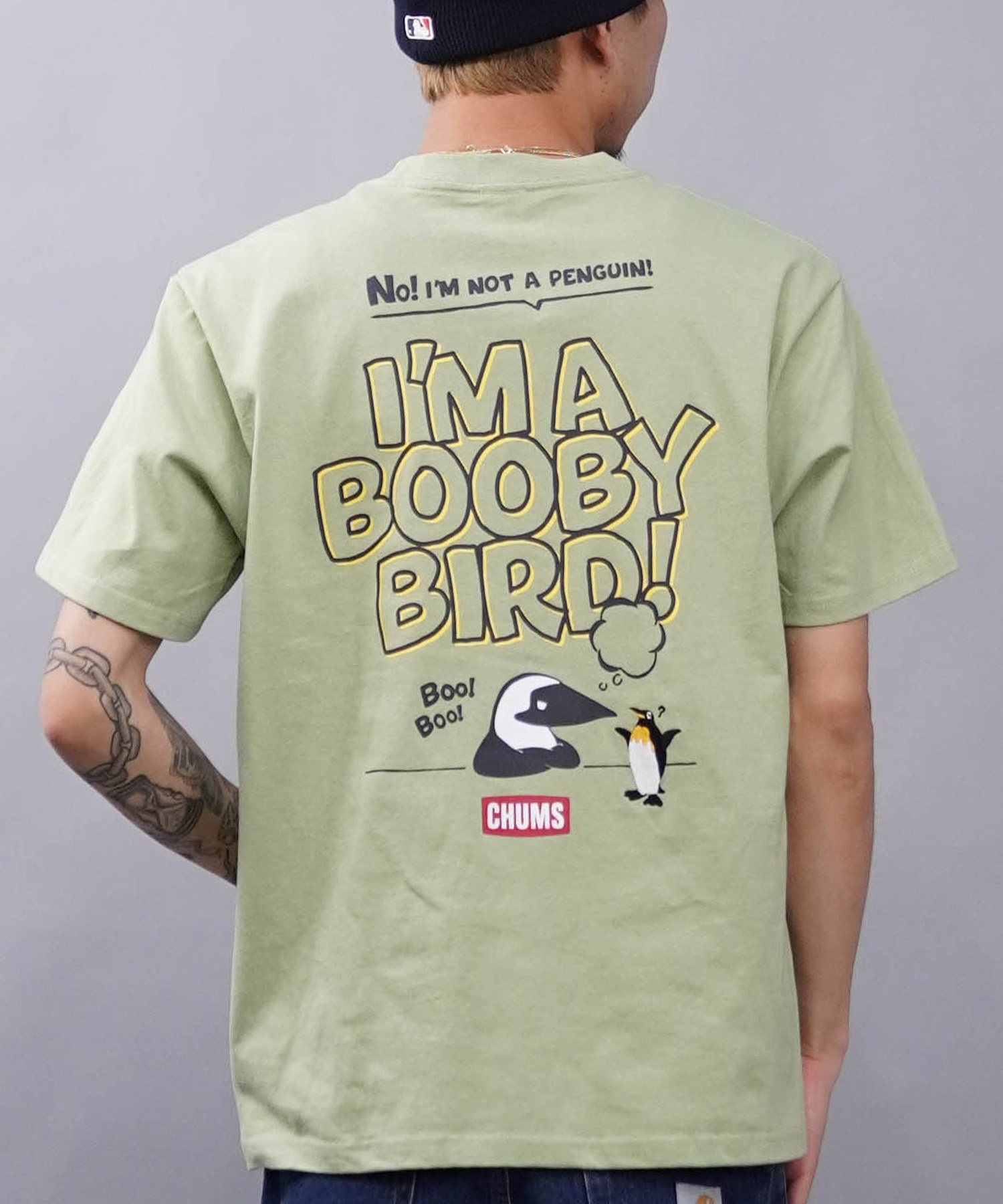 CHUMS/チャムス Anti-Bug I'm A Booby Bird! T-Shirt アンチバグ　アイム　ア　ブービーバード　Ｔシャツ クルーネック CH01-2383(M076-M)