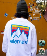 ELEMENT/エレメント JOINT LS メンズ 長袖 Tシャツ ロンT オーバーサイズ クルーネック バックプリント BD022-059