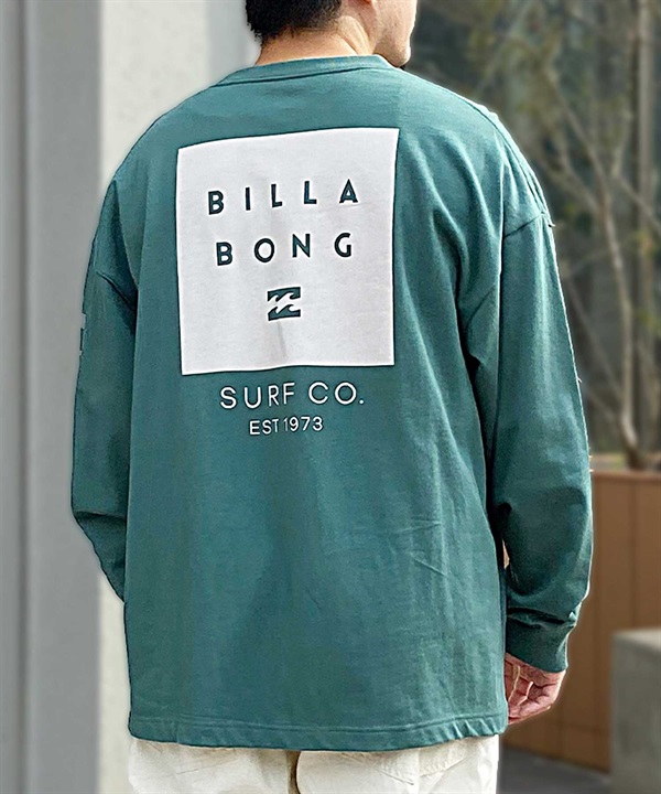 BILLABONG ビラボン BE011-054 メンズ 長袖 Tシャツ ヘビーウェイトロンT バックプリント ロゴ ロンT