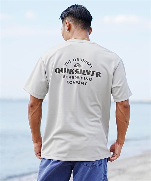 QUIKSILVER クイックシルバー メンズ 半袖ラッシュガード UVケア 水着 水陸両用 ユーティリティ バックプリント QLY241003