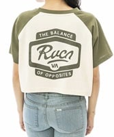 RVCA ルーカ DECCA RAGLAN TEE BD043-243 レディース 半袖 Tシャツ KK2 E5(KH-S)
