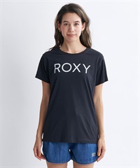 ROXY ロキシー スポーツ レディース 半袖 Tシャツ クルーネック RST241079(BLK-S)