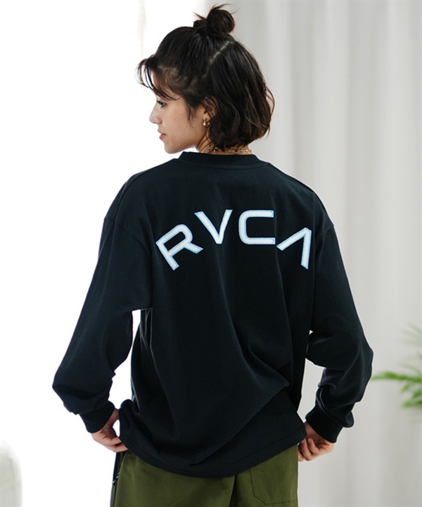 RVCA ルーカ レディース ロンT 長袖Tシャツ オーバーサイズ ロゴ BE043-053