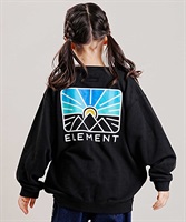 ELEMENT/エレメント RISE CREW YOUTH キッズ ジュニア スウェット トレーナーBD026-035(FBK-130cm)