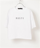 【マトメガイ対象】RUSTY ラスティー 963500 BK キッズ 半袖Tシャツ KK1 D22(BKWT-100cm)