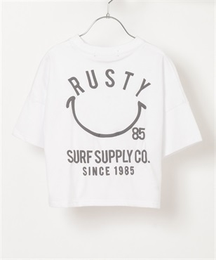 【マトメガイ対象】RUSTY ラスティー 963500 BK キッズ 半袖Tシャツ KK1 D22