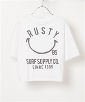 RUSTY ラスティー 963500 BK キッズ 半袖Tシャツ KK1 D22(BKWT-100cm)