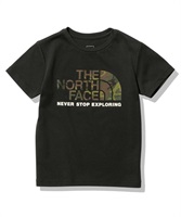 THE NORTH FACE ザ・ノース・フェイス S/S Camo Logo Tee NTJ32359 K キッズ ジュニア 半袖 Tシャツ 100cm～150cm(K-100)
