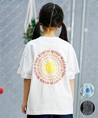 ELEMENT エレメント キッズ 半袖 Tシャツ バックプリント サークルロゴ 親子コーデ スケートボード BE025-243(BTD-130cm)