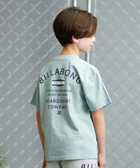 BILLABONG ビラボン PEAK キッズ 半袖 Tシャツ バックプリント BE015-205(HAZ-130cm)