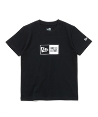 NEW ERA ニューエラ キッズ Youth 半袖 コットン Tシャツ Box Logo 14111860(BLK-130cm)