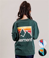 ELEMENT/エレメント キッズ JOINT LS YOUTH ロング Tシャツ バックプリント  長袖 Tシャツ BD026-074(GRN-130cm)