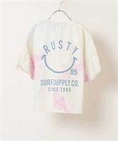 RUSTY ラスティー v キッズ ガールズ 半袖Tシャツ KK1 D22(BL-120cm)