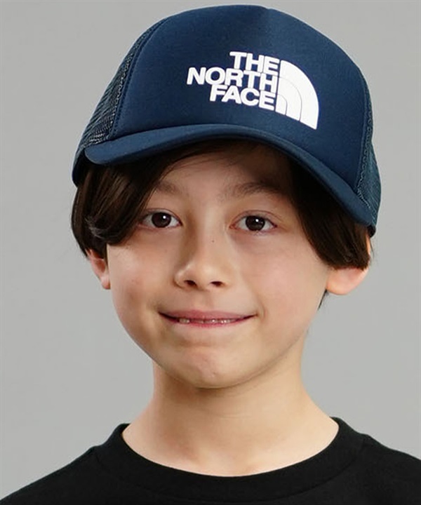 THE NORTH FACE ザ・ノース・フェイス キッズ メッシュ キャップ 帽子 ロゴ プリント サイズ調節可能 NNJ02409 UN