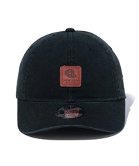 NEW ERA ニューエラ Youth 9TWENTY Leather Patch ダックキャンバス ブラック キッズ キャップ 帽子 14111931