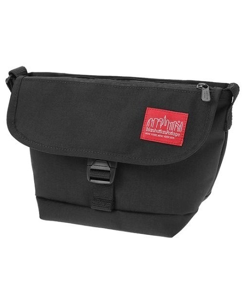 Manhattan Portage マンハッタンポーテージ Nylon Messenger Bag Flap Zipper Pocket MP1603FZP ショルダーバッグ JJ3 J31(BK-F)
