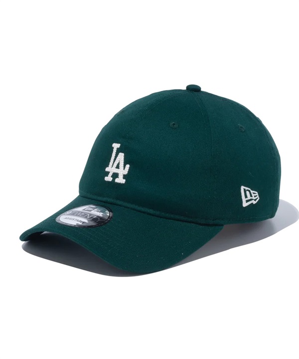 NEW ERA/ニューエラ 9TWENTY MLB Chain Stitch ロサンゼルス・ドジャース ダークグリーン キャップ 帽子  13751096