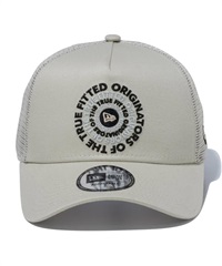 NEW ERA/ニューエラ 9FORTY A-Frame トラッカー Circle OOTTF ストーン キャップ 帽子 フリーサイズ メッシュ 14109739(STO-FREE)