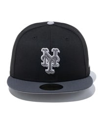 NEW ERA/ニューエラ 59FIFTY Shadow ニューヨーク・メッツ ブラック ダークグラファイトバイザー キャップ 帽子 14109893