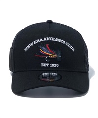 NEW ERA/ニューエラ 9FORTY A-Frame トラッカー New Era Angler's Club フライ ブラック キャップ 帽子 14110110
