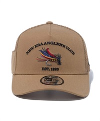 NEW ERA/ニューエラ 9FORTY A-Frame トラッカー New Era Angler's Club フライ カーキ キャップ 帽子 14110109