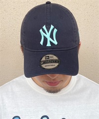 NEW ERA/ニューエラ 9TWENTY ニューヨーク・ヤンキース ネイビー×ライトブルー キャップ 帽子 14324554 ムラサキスポーツ限定(NVY-FREE)