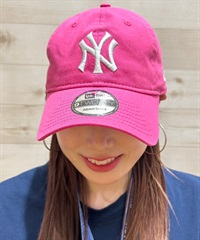 NEW ERA ニューエラ 9TWENTY ニューヨーク・ヤンキース ピンク×シルバー キャップ 帽子 14324557 ムラサキスポーツ限定
