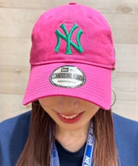 NEW ERA/ニューエラ 9TWENTY ニューヨーク・ヤンキース ピンク×グリーン キャップ 帽子 14324558 ムラサキスポーツ限定
