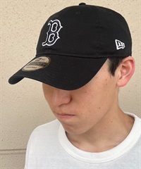 NEW ERA/ニューエラ 9TWENTY ボストン・レッドソックス ブラック×ホワイト キャップ 帽子 14329659 ムラサキスポーツ限定(BLK-FREE)
