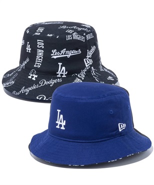 NEW ERA/ニューエラ バケット01 MLB Reversible Hat リバーシブルハット 13327994 帽子 バケットハット ロサンゼルス・ドジャース ダークロイヤル JJ3 H29