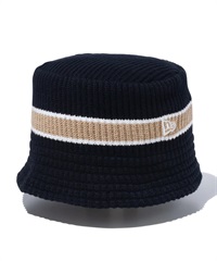 NEW ERA ニューエラ ニットバケット Knit Bucket ブラック アイボリー ベージュ バケットハット バケハ 帽子 14109472(BK/BE-FREE)