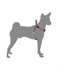 WOLFGANG ウルフギャング 犬用 ハーネス DarkFloral HARNESS Mサイズ 小型犬用 中型犬用 胴輪 ダークフローラル 花柄 ブラック WH-002-00