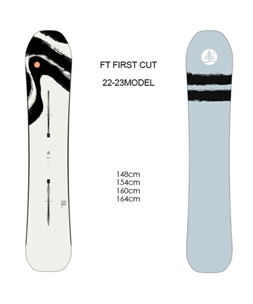 スノーボード 板 BURTON バートン 23590100000 Family Tree First Cut Snowboard 22-23モデル ムラサキスポーツ JJ B3(FTFIRSTCUT-148)