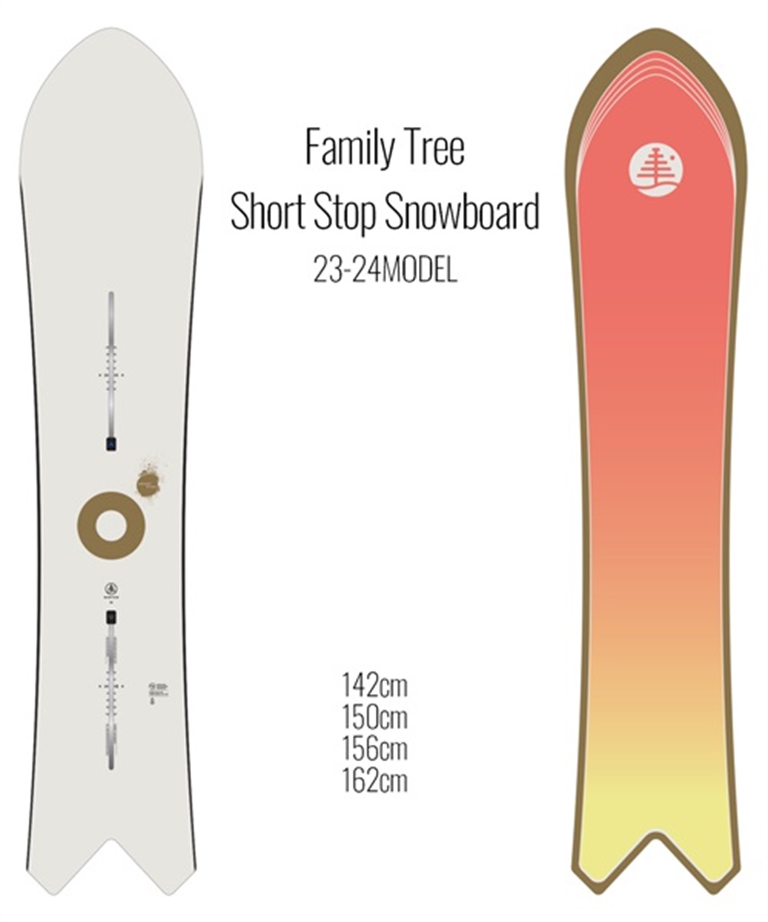 スノーボード 板 メンズ BURTON 23912100000 Family Tree Short Stop Snowboard 23-24モデル KK A26(ONECOLOR-142cm)